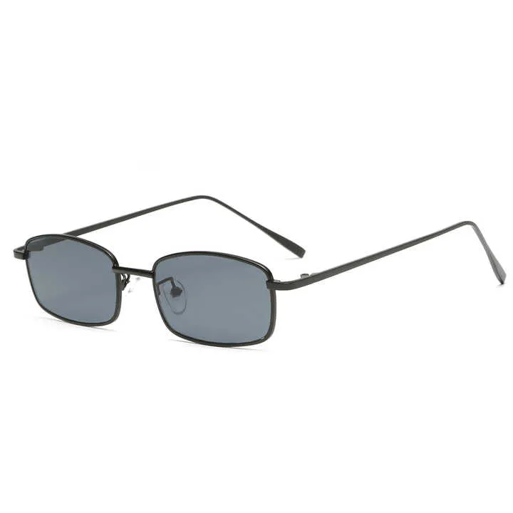 الجملة 2021 الرجعية المعادن نظارات شمسية صغيرة مستطيل ضئيلة النظارات الشمسية 2021 Retro Metal Sunglasses Small Rectangle Slim Sunglasses