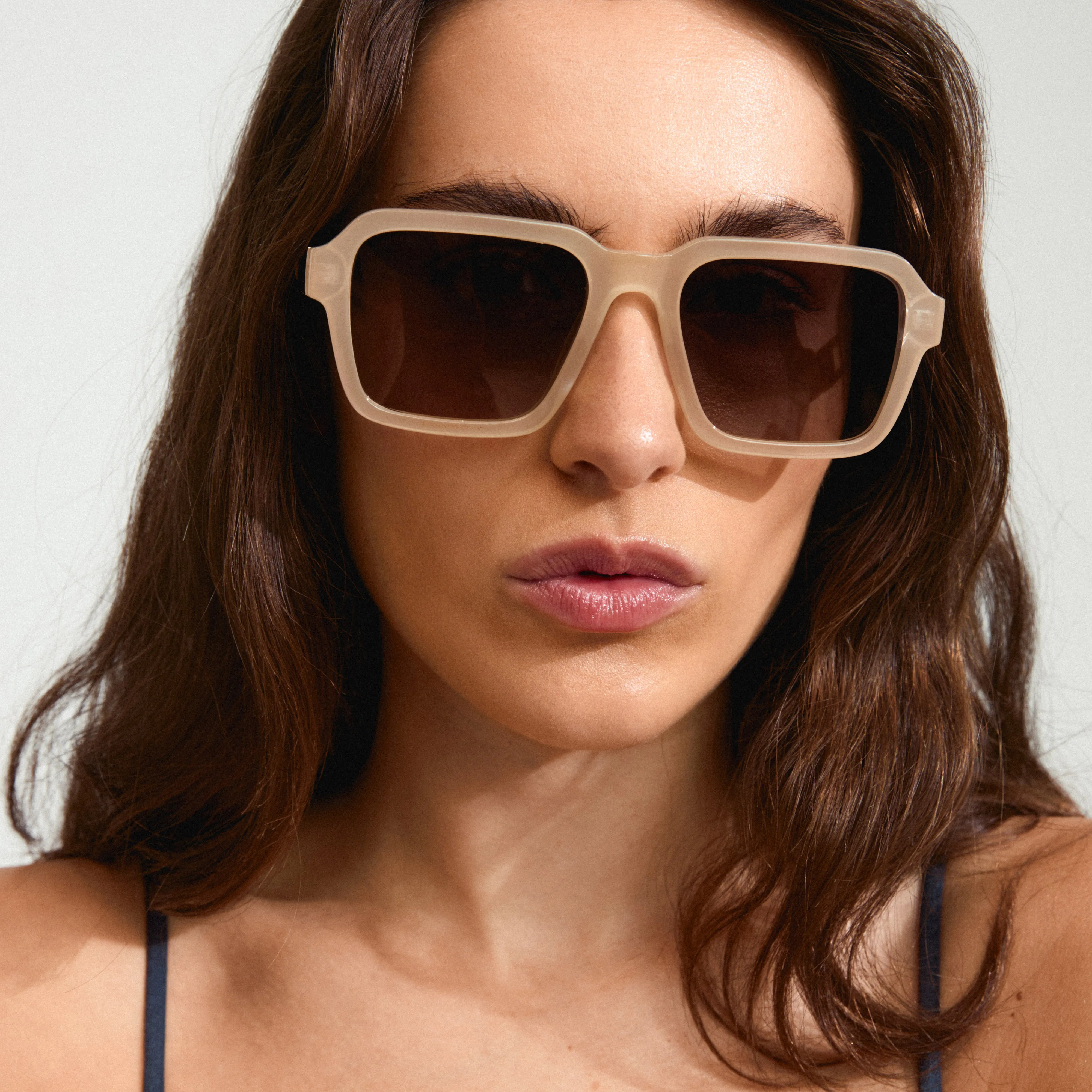 ADDILYN sunglasses milky brown/gold