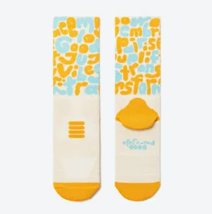 GOODPAIR | Good Goods | Golden Rise | Patterned Performance Crew Socks