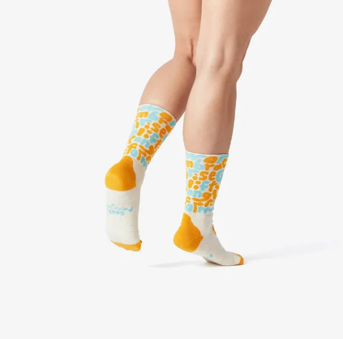 GOODPAIR | Good Goods | Golden Rise | Patterned Performance Crew Socks