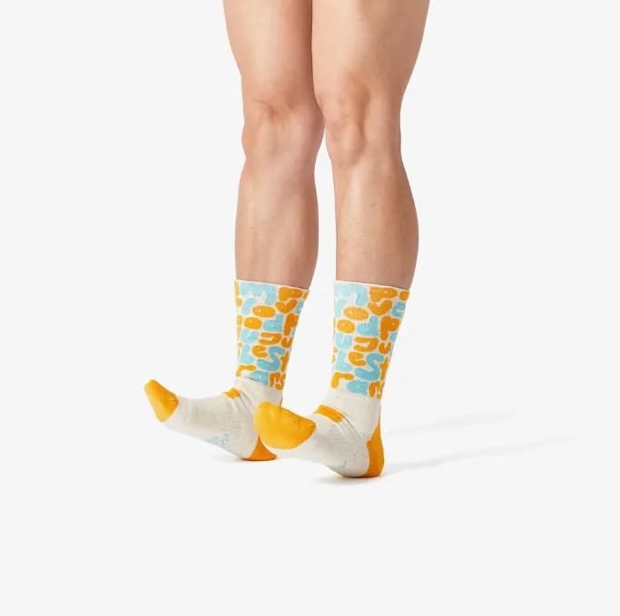GOODPAIR | Good Goods | Golden Rise | Patterned Performance Crew Socks
