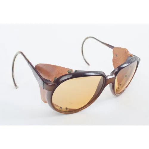 Ray Ban Vintage Leather Aviator Sunglasses