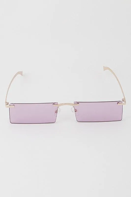 Retro Skinny Square Sunglasses