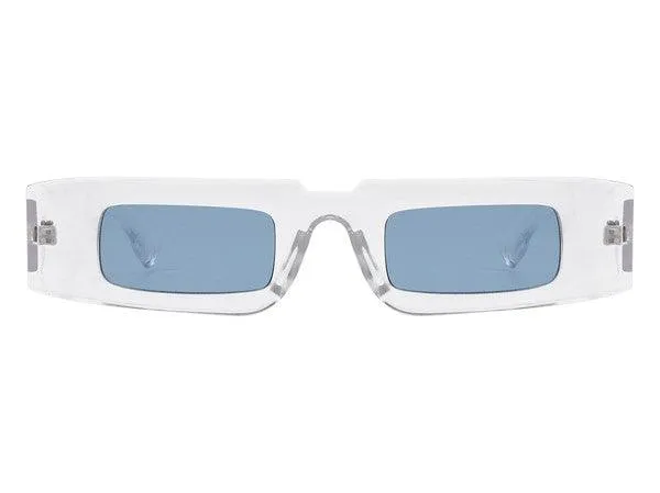 Slim Vintage Rectangle Sunglasses