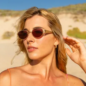 Stevie Sunglasses - Gold Chintz